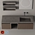 Sleek Modern Bathroom Cabinet | No. 085 3D model small image 2