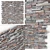 Clinker Stone Wall Decor 3D model small image 1