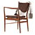 Finn Juhl Midcentury Dining Chair 3D model small image 2