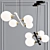 Elegant Paraglider Chandelier 3D model small image 3