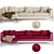 Luxurious Fendi Myhome L-Sofa 3D model small image 4