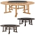 ARBOR JANUS et Cie: Wood and Stone Table 3D model small image 1