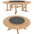 ARBOR JANUS et Cie: Wood and Stone Table 3D model small image 2