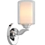 Sleek Chrome Glass Wall Sconce 3D model small image 1