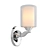 Sleek Chrome Glass Wall Sconce 3D model small image 2