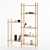 Modular Wood Shelf: Space-saving Storage Solution 3D model small image 1