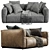 Poliform Shangai Modern Sofa 3D model small image 5