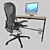 Multi-Function PC Desk Set 3D model small image 5