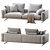 Elegant Campiello Sofa: Perfect Comfort 3D model small image 2