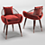 Elegant Garbo Dining Chair 3D model small image 1