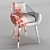 Elegant Garbo Dining Chair 3D model small image 5