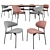 LUZ Chairs & HARRI Table: Sleek and Stylish Furniture Set 3D model small image 2