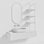 Sleek Oval Washbasin - Modern Elegance 3D model small image 26