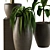 42-Piece Hanging Indoor Plants Set 3D model small image 4