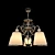 Driana Classic Bronze Chandelier: Elegant Ceiling Light 3D model small image 1