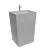 "Screened Concrete Sink 3D model small image 3