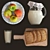 Rustic Milk & Apple Still Life 3D model small image 10