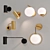 Modern Gold Wall Sconce 3D model small image 1