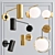 Modern Gold Wall Sconce 3D model small image 2