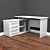 Corner Computer Desk KST-109: Organize Your Workspace with Style 3D model small image 1