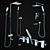 LeMark Allegro Shower Set: Modern and Elegant 3D model small image 1