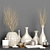 Elegant Home Décor Set 3D model small image 1