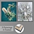 Versatile Set: 2 Wall Paintings with 4 Frame Options 3D model small image 1