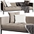 Sleek Maxalto Simpliciter Sofa 3D model small image 3