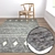 Luxury Rug Set: High-Quality Textures for Close-ups & Wide Shots 3D model small image 5
