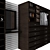 Modern 4-Door Wardrobe 3D model small image 2