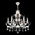 Floristic Chandelier: Freya Dezi FR3040-PL-06-WG 3D model small image 1