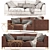 Elegant Hampton Sofa 3D model small image 2