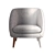 Sleek Semeon Armchair 3D model small image 13