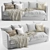 Elegant Singita Sofa 3D model small image 1