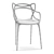 Sleek Viti Chair 3D model small image 4