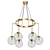 Languedoc Round Chandelier: Vintage Elegance 3D model small image 1