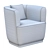 Saint Flor Accent Chair 3D model small image 4