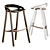 Eco Wooden Bar Stool: She Said 3D model small image 2