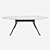 Elegant Stone Dining Table & Jazz Armchair 3D model small image 2