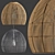 Four Rattan Pendant Lights:
"Quartet of Rustic Charm 3D model small image 5