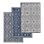 Premium Carpet Set: High-Quality Textured Rugs 3D model small image 1