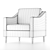 Seafoam Comfort: Decker Chair 3D model small image 3