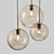 Elegant Vilmo Trio A Chandelier 3D model small image 2