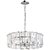 Puntes Modern Pendant Lamp: Sleek Chrome Design, 6 Lights 3D model small image 1