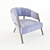 Elegant Ellen Armchair: High-quality 3D Model 3D model small image 2