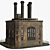 Vintage Industrial Factory Model 3D model small image 3