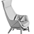 Grilli Wilde Armchair: Elevated Elegance 3D model small image 5