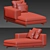 Elegant Sherman Chaise Lounge 3D model small image 3