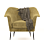 Stylish Mustard Armchair: Comfort & Elegance 3D model small image 2