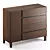 Xander Walnut Chest of Drawers 3D model small image 1